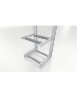 Armbrücke / Fußbrücke, Breite 1000 mm, IPE Typ 100, für 1000 kg Kragarme, inkl. Halterung