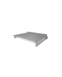 Gitterrostebene für mehrere Felder, Breite 1500 mm, Tiefe 1250 mm, Belastung 1000 kg/m², feuerverzinkt